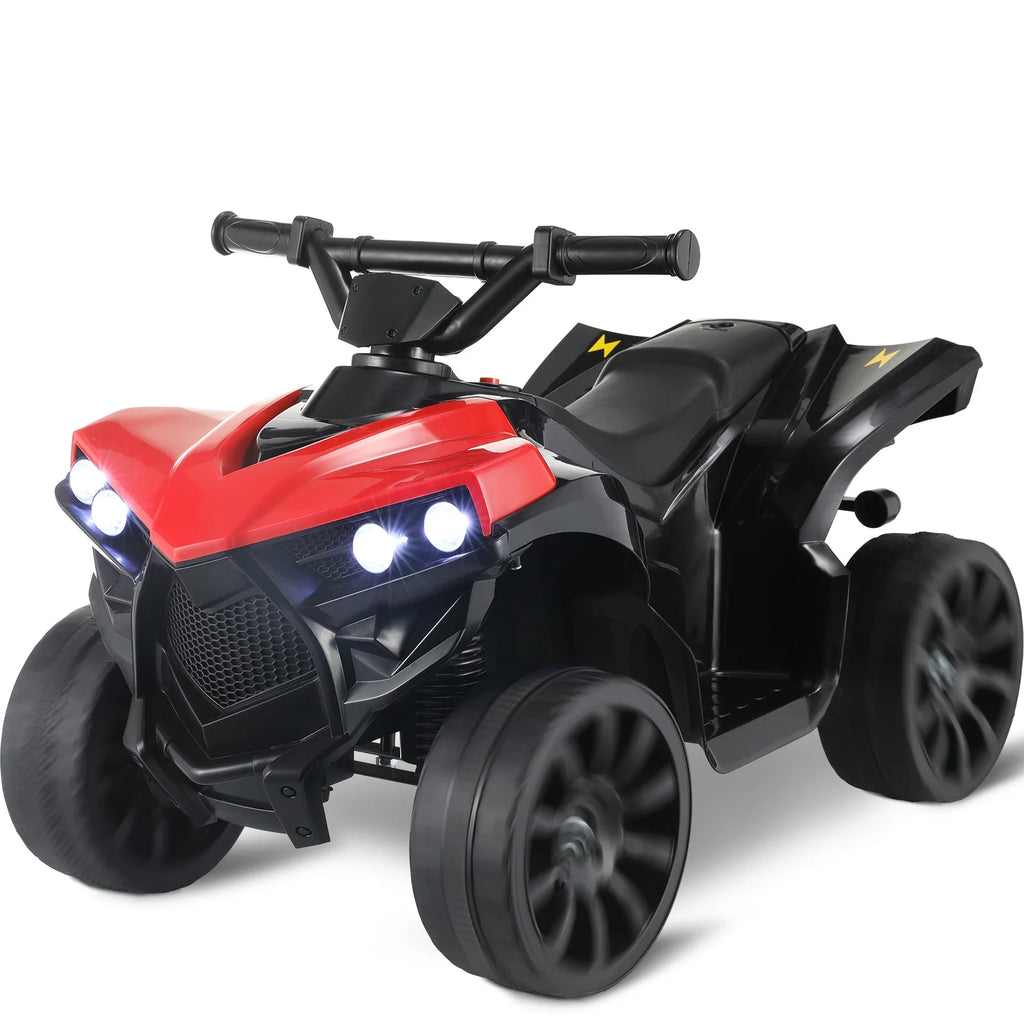 AOOU 6V Battery Powered Kids Electric Car, Kids Ride on Toys for Toddlers, Electric Vehicle ATV Car, 4 Wheeler w/Music,LED Lights