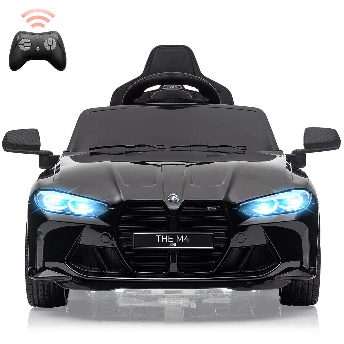 12V Kids Electric Ride On Car - Remote Control, 3 Speeds, LED Lights, MP3 Player, USB, Wireless Connectivity, Suspension System, Battery Powered Toy Vehicle for Toddlers