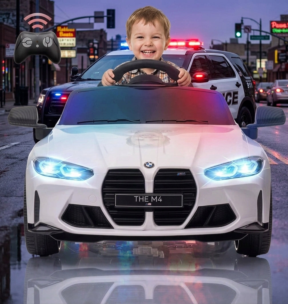 12V Kids Electric Ride On Car With Parent Remote, 3 Speeds, LED Lights, Music, USB, Battery Powered Toy Car For Boys Girls Ages 3-6